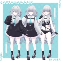 3D-модель девочки-акулы rurune