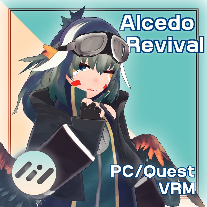 3D-модель Alcedo Revival для VRChat и VRM