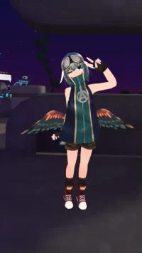 3D-модель Alcedo Revival для VRChat и VRM
