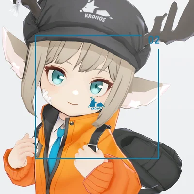 3D-модель KRONOS CHIBI для VRChat, VRM и Quest