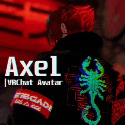 Мужской киберпанк-аватар Axel для VRChat