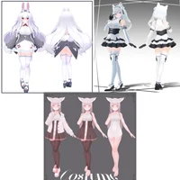 Набор оригинальных 3D-моделей INABA, Shiina и Kosame