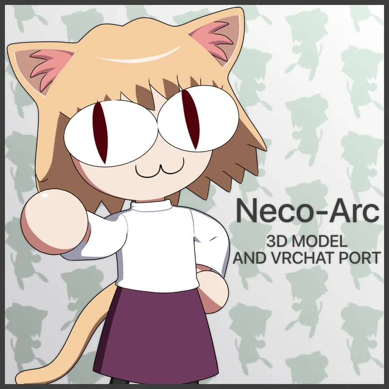 Аватар Neco-Arc VRChat Port v2