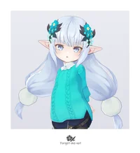 Notia CHIBI ver1.01 — 3D-модель для VRChat, VRM и Quest