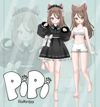 Pipi — оригинальная 3D-модель девочки-кошки