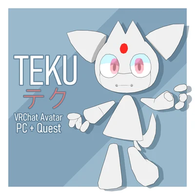 3D-аватар робота-кота Teku для VRChat (PC и Quest)