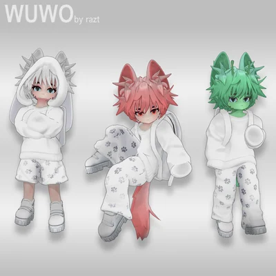 Wuwo — чиби-аватар для VRChat с поддержкой PC, Quest и трекинга лица