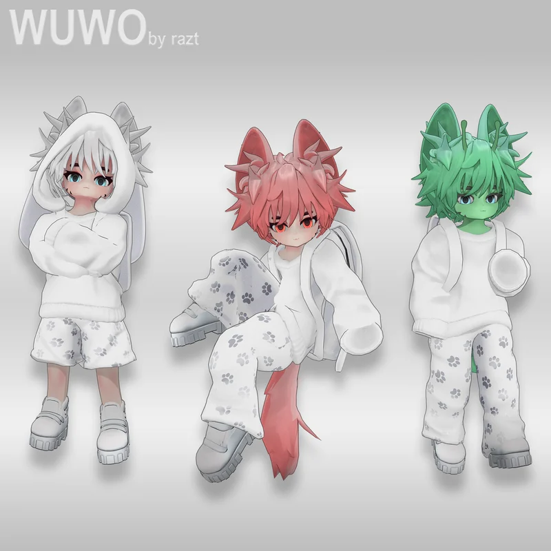 Wuwo — чиби-аватар для VRChat с поддержкой PC, Quest и трекинга лица